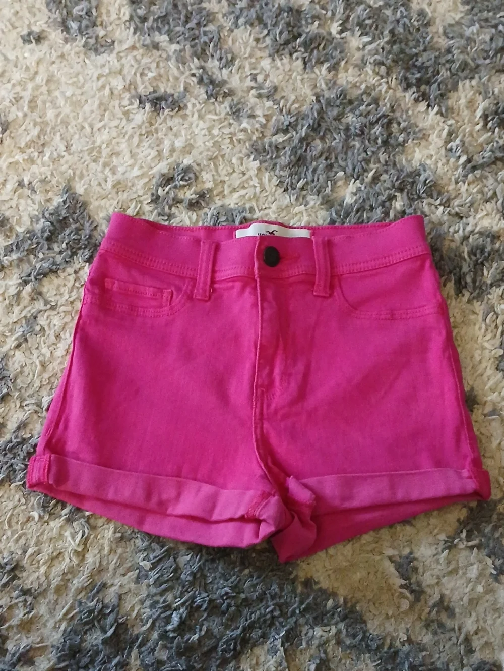Hot Pink Denim Shorts